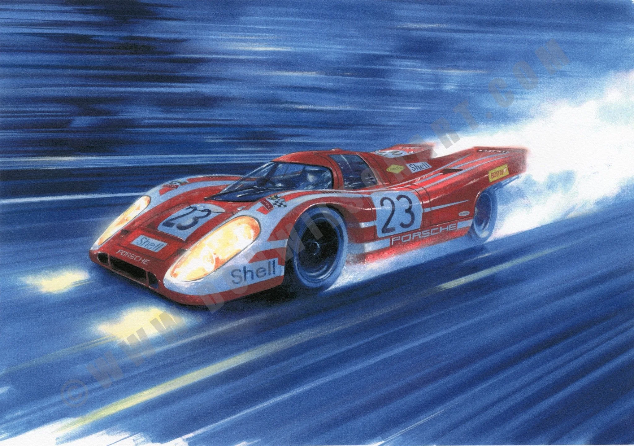 Porsche 917 - Winner - Le Mans, 1970 — Don Wilson Art